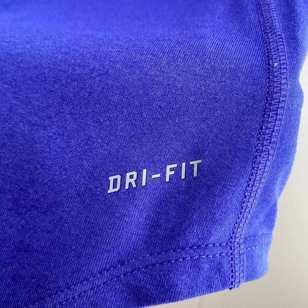 Nike Purple Dri-Fit Mesh Racerback Tank Top | Lightweight Training Shirt Size S